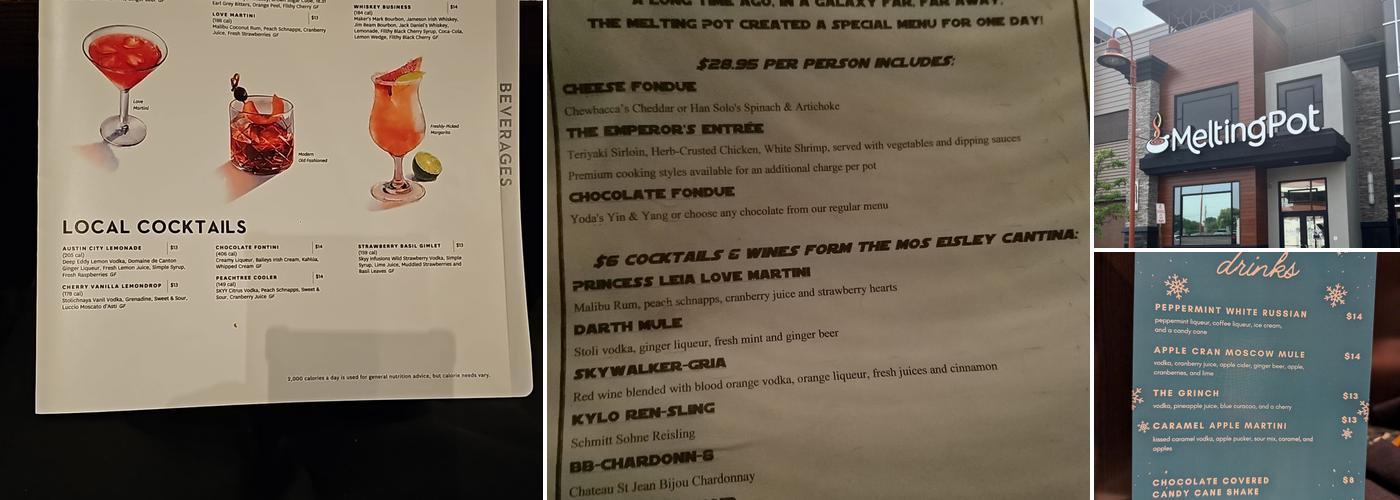 Melting Pot Menu