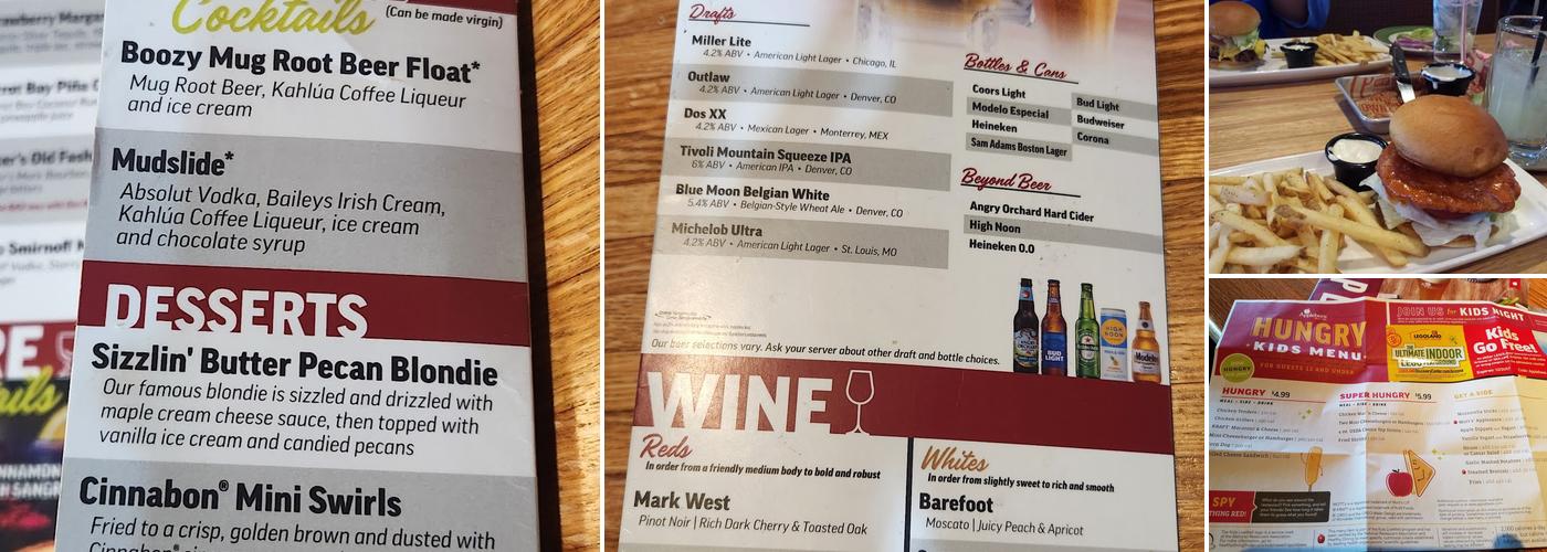 Applebee's Grill + Bar Menu