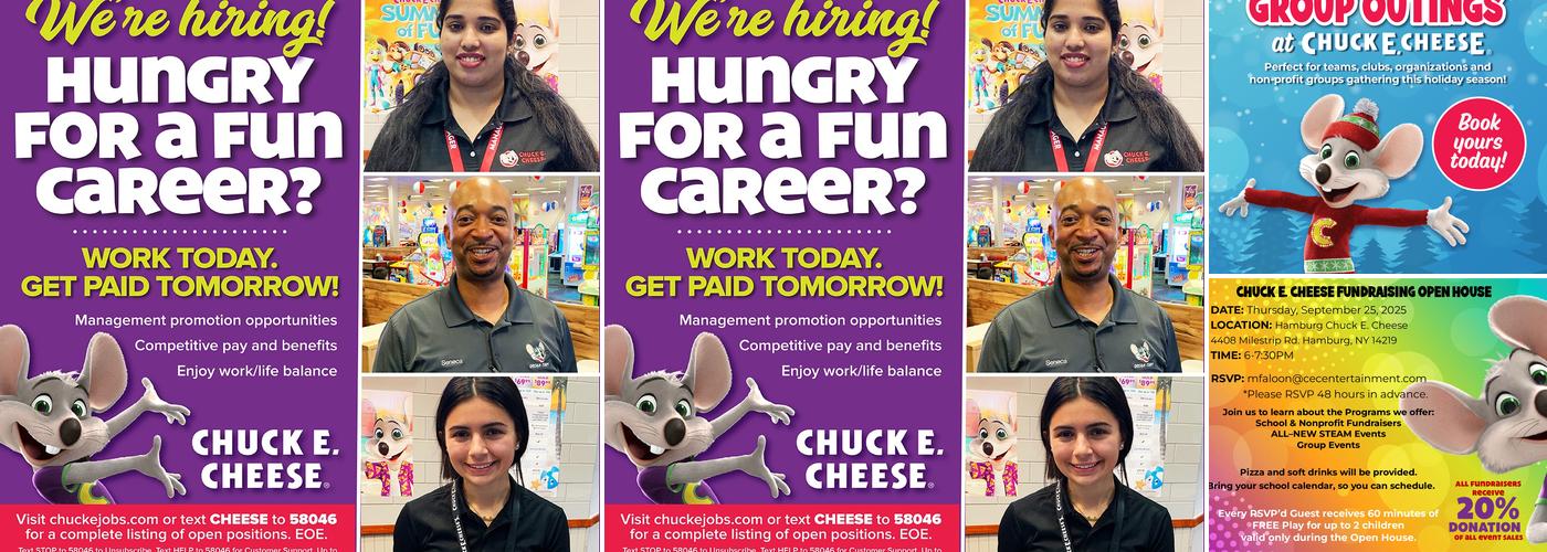 Chuck E. Cheese Menu