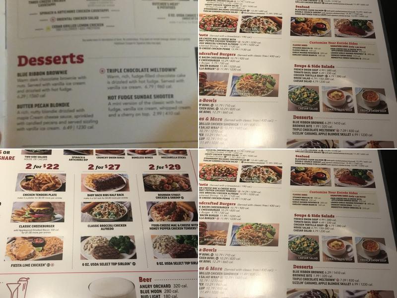 Applebee's Grill + Bar Menu