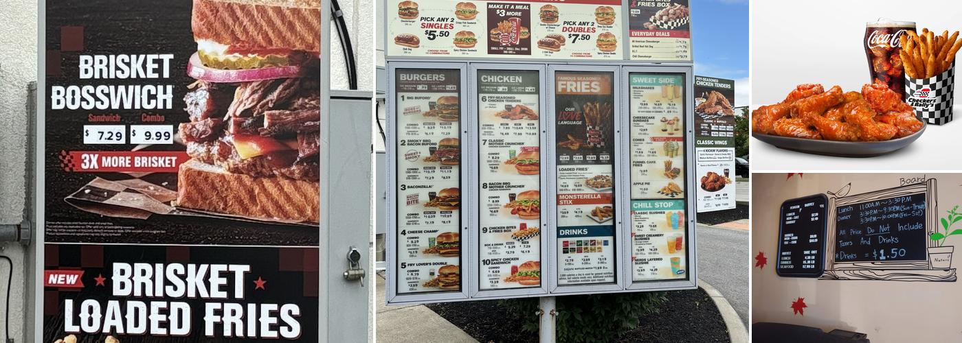 Checkers Menu