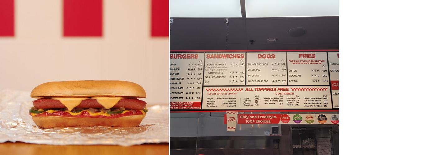 Five Guys Menu