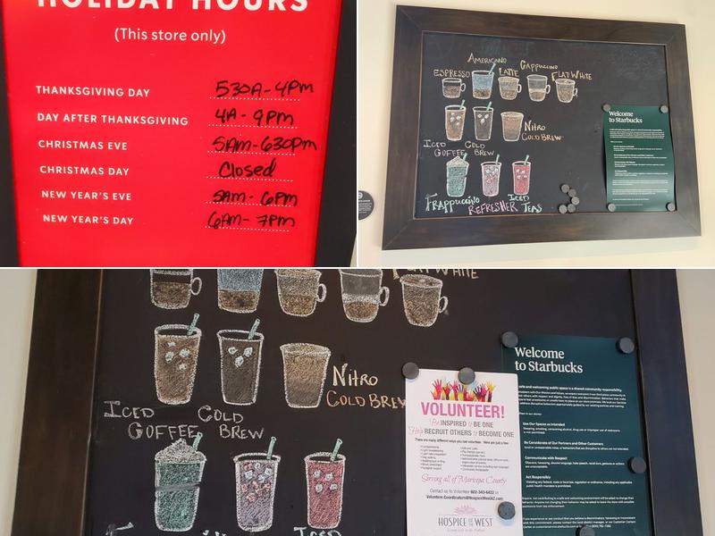 Starbucks Menu