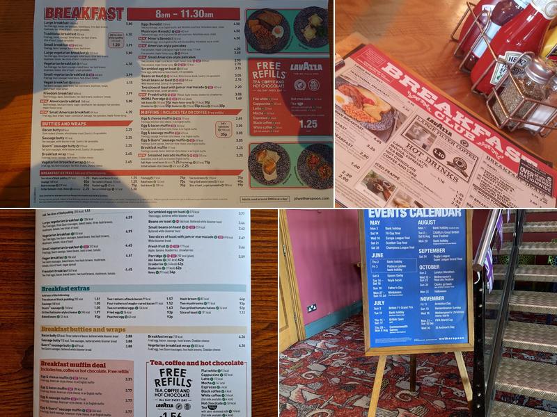 The Sir Alec Rose - JD Wetherspoon Menu