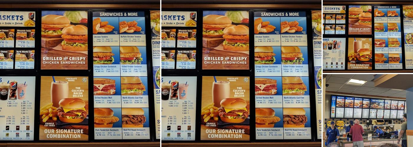 Culver’s Menu