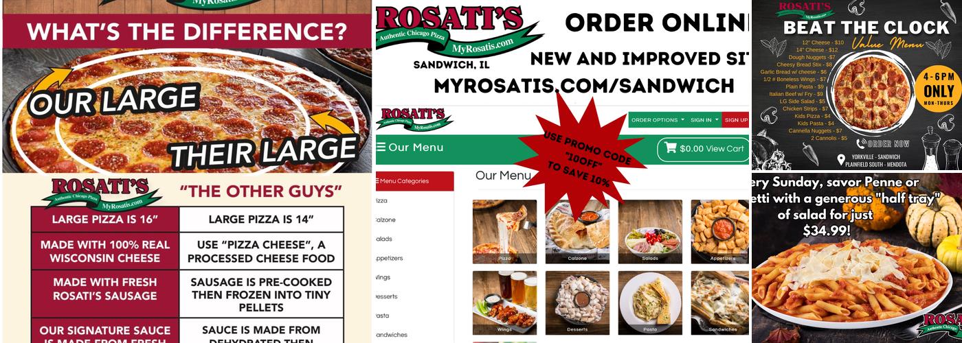 Rosati's Pizza Menu