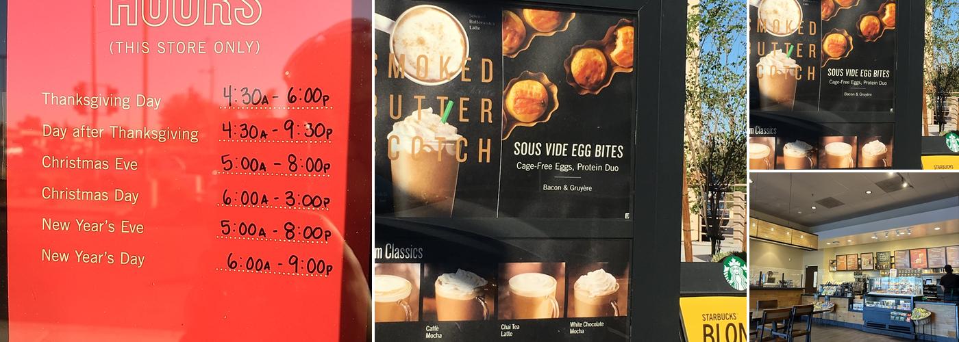 Starbucks Menu