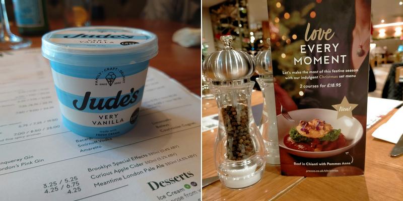 Prezzo Italian Restaurant Port Solent Menu