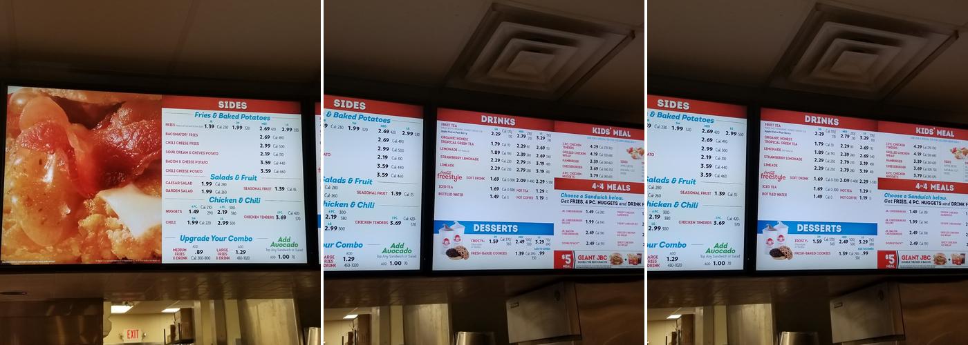 Wendy's Menu