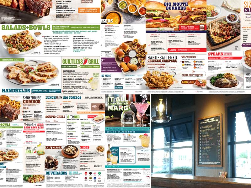 Chili's Grill & Bar Menu