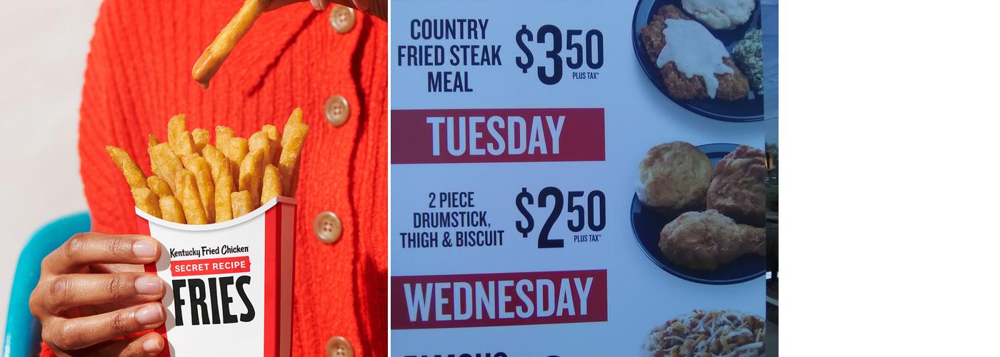 KFC Menu