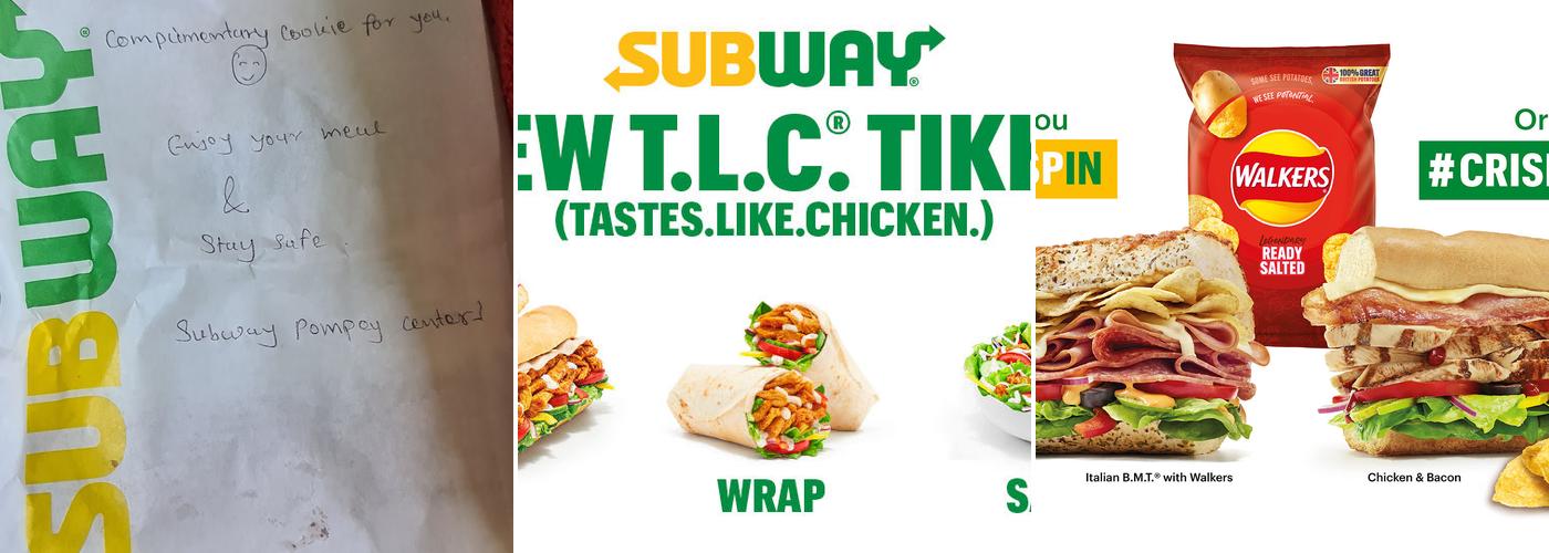 Subway Menu