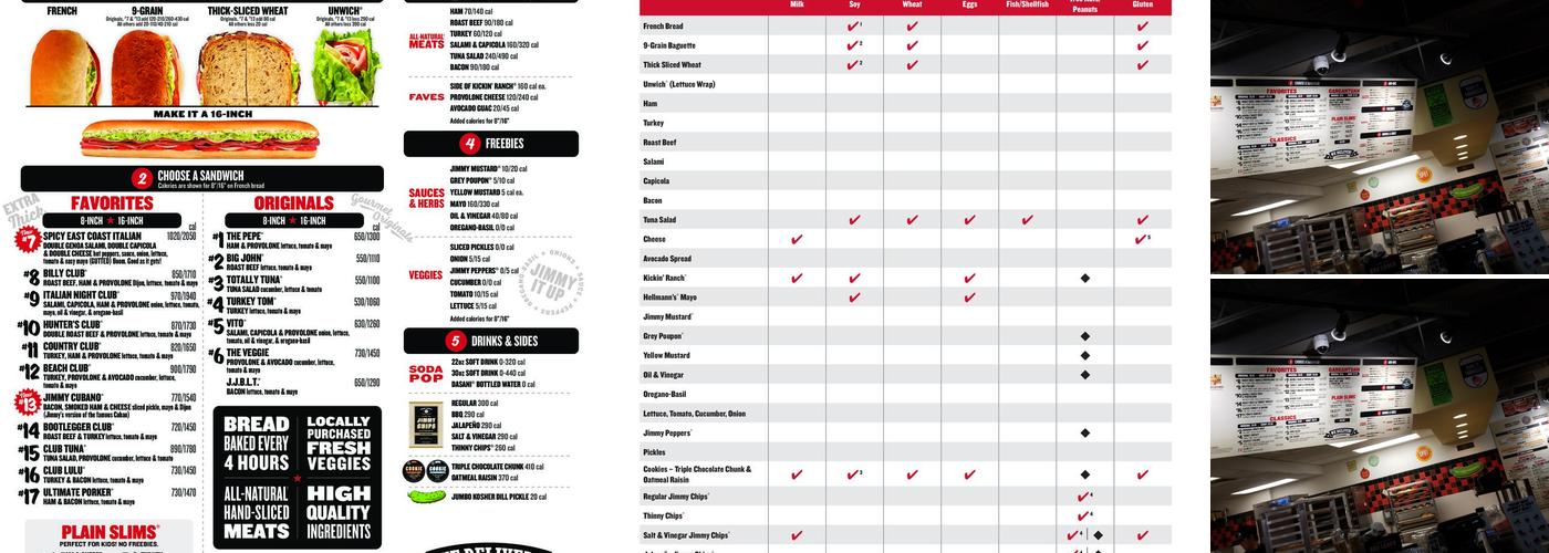 Jimmy John's Menu