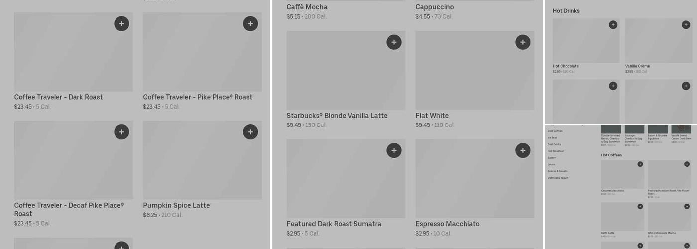 Starbucks Menu