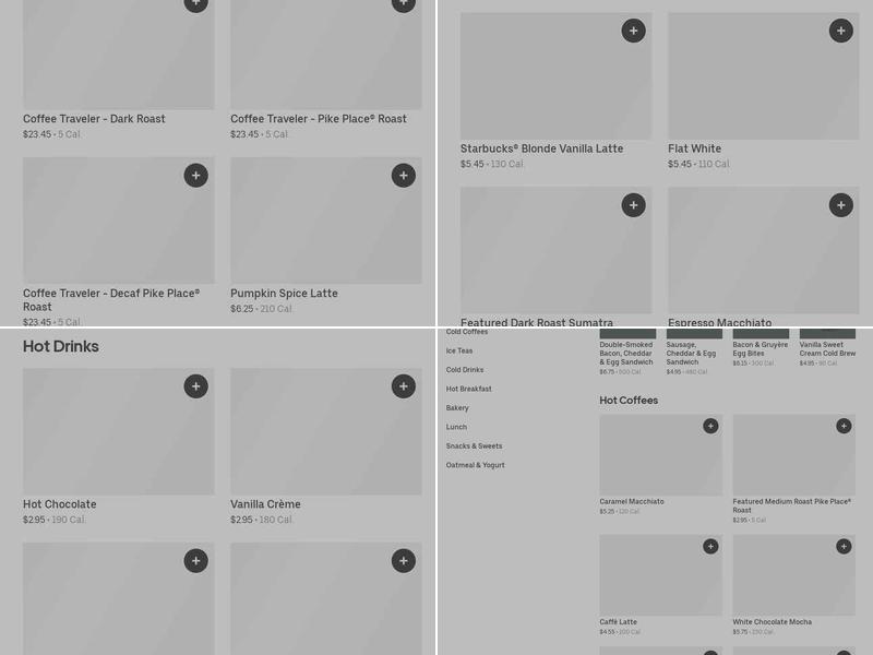 Starbucks Menu