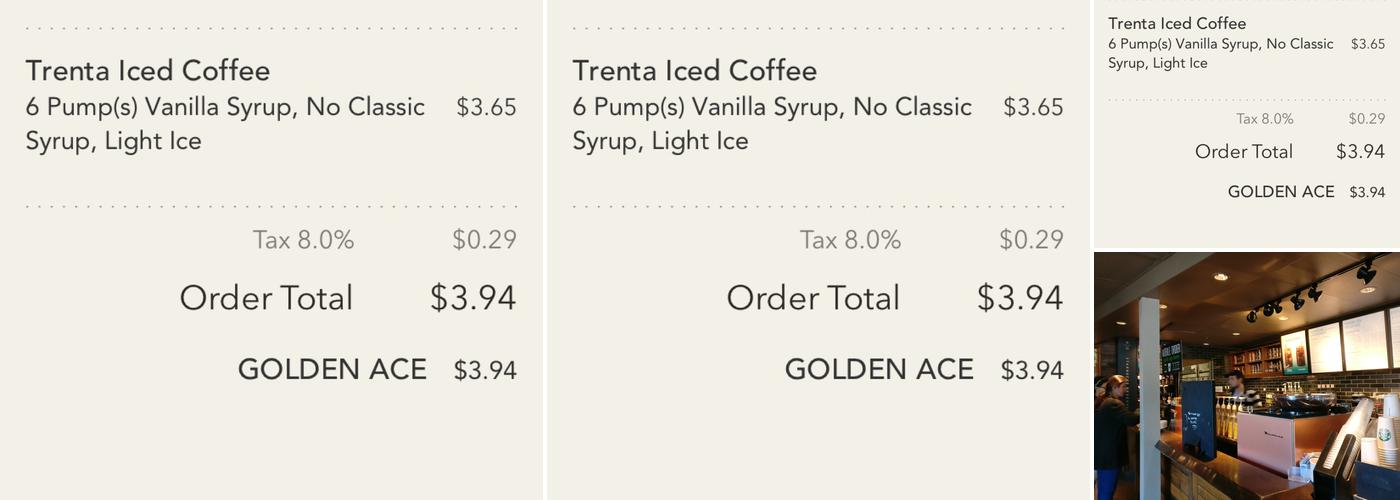 Starbucks Menu