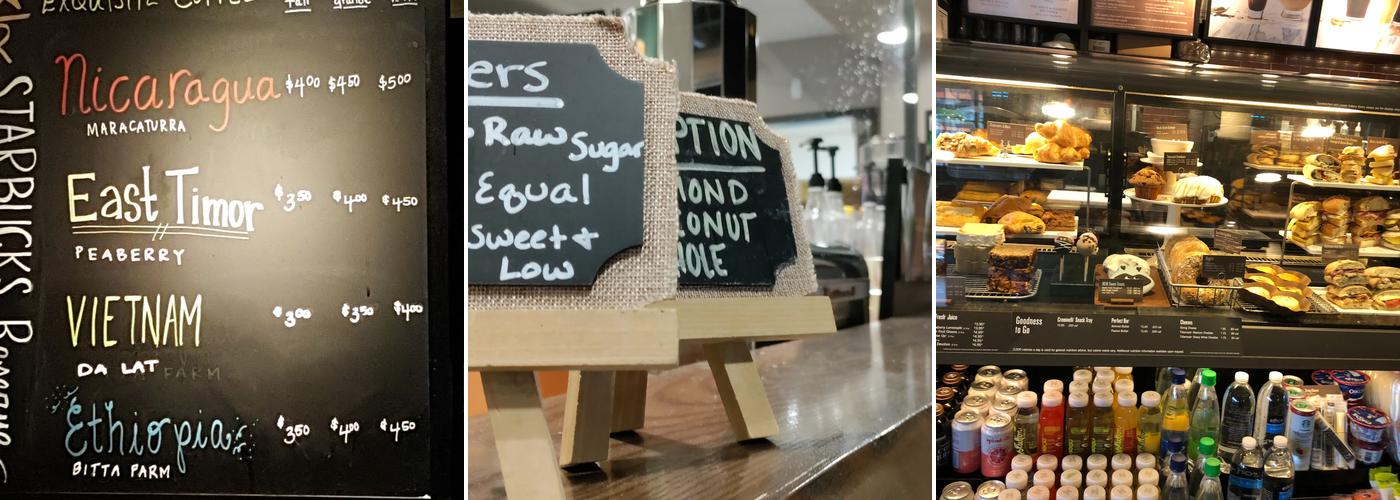 Starbucks Coffee Company Menu