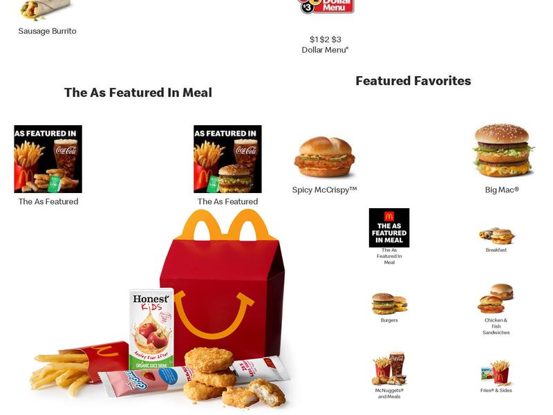 McDonald's Menu