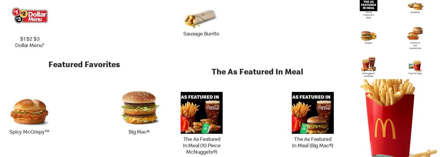 McDonald's Menu