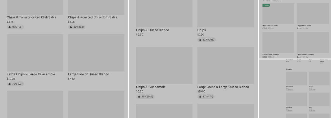 Chipotle Mexican Grill Menu