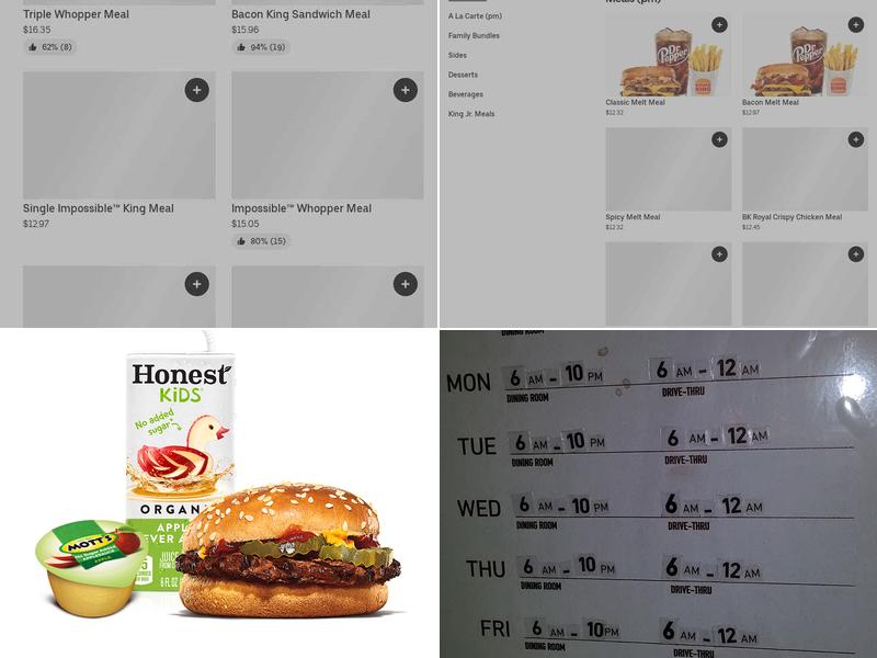 Burger King Menu
