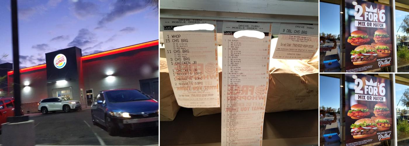 Burger King Menu