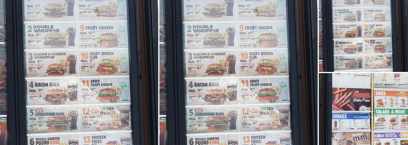 Burger King Menu