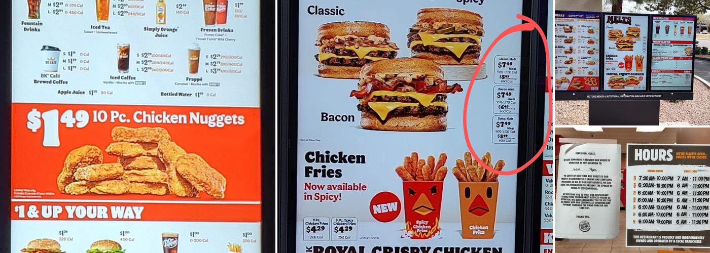 Burger King Menu