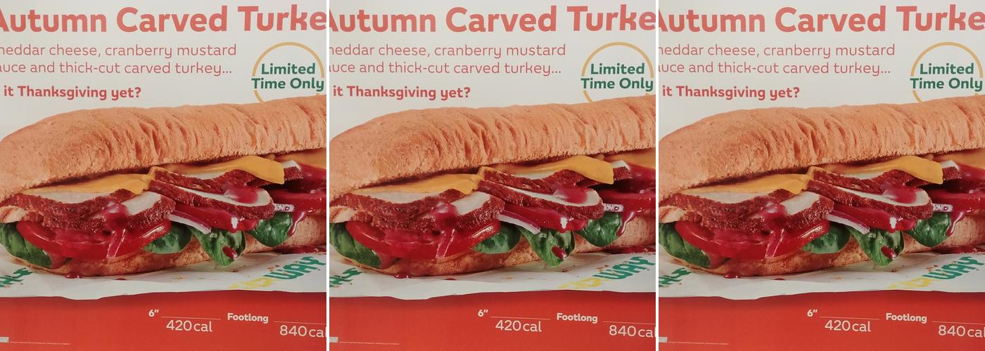 Subway Menu