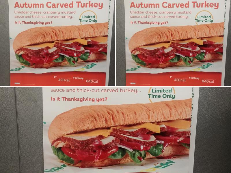 Subway Menu