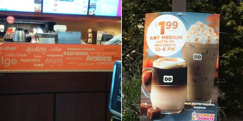 Dunkin' Menu