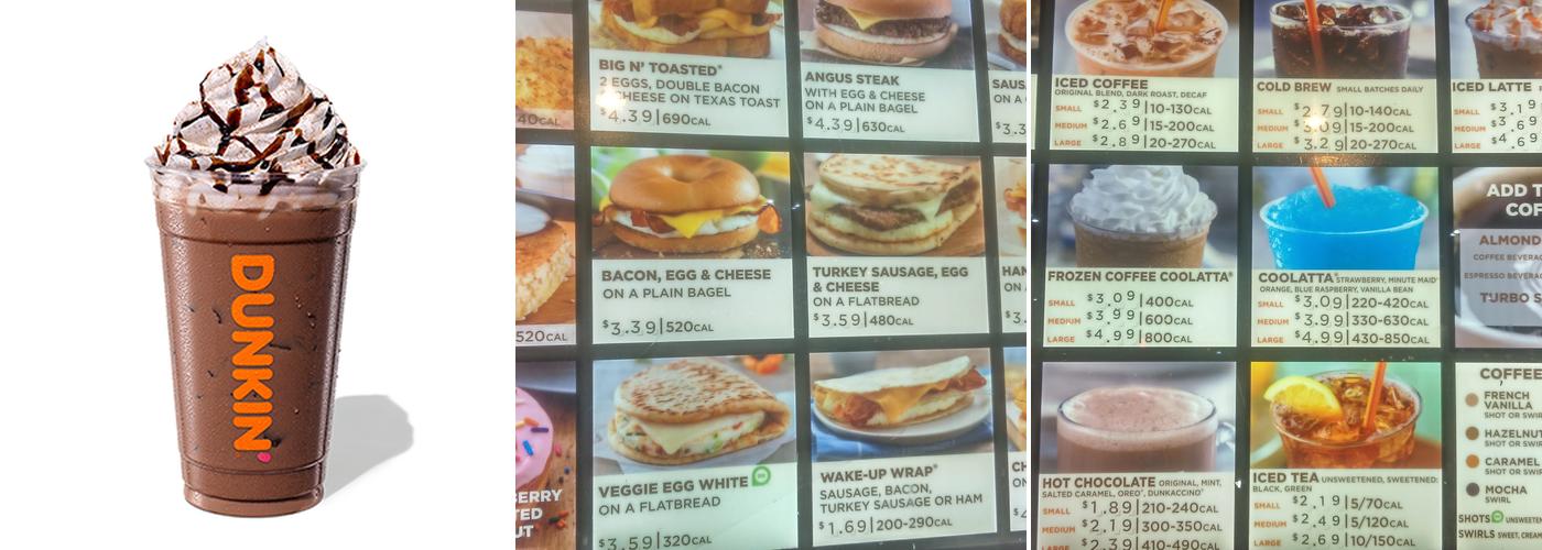 Dunkin' Menu