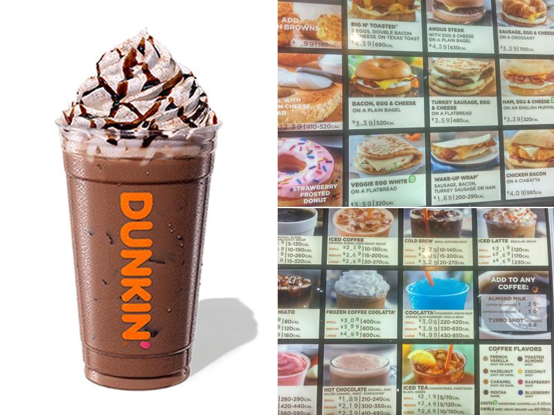 Dunkin' Menu