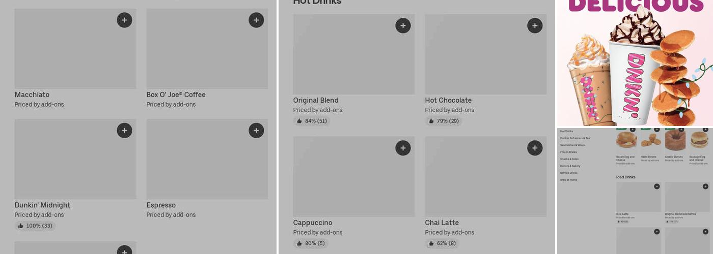 Dunkin' Menu