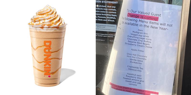 Dunkin' Menu