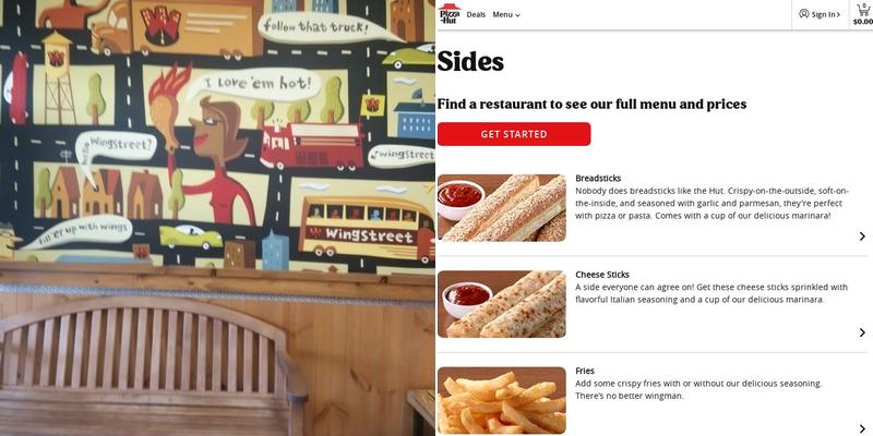 Pizza Hut Menu