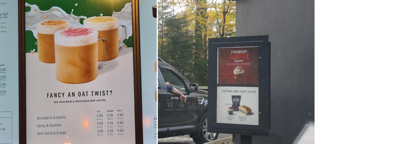 Starbucks Coffee Menu