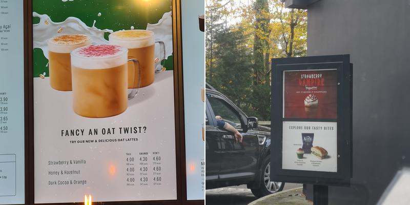 Starbucks Coffee Menu