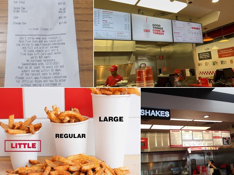 Five Guys Menu