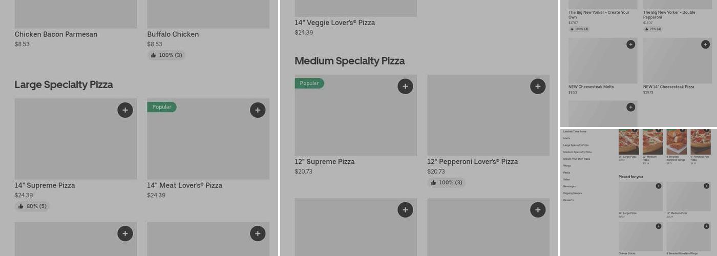 Pizza Hut Menu