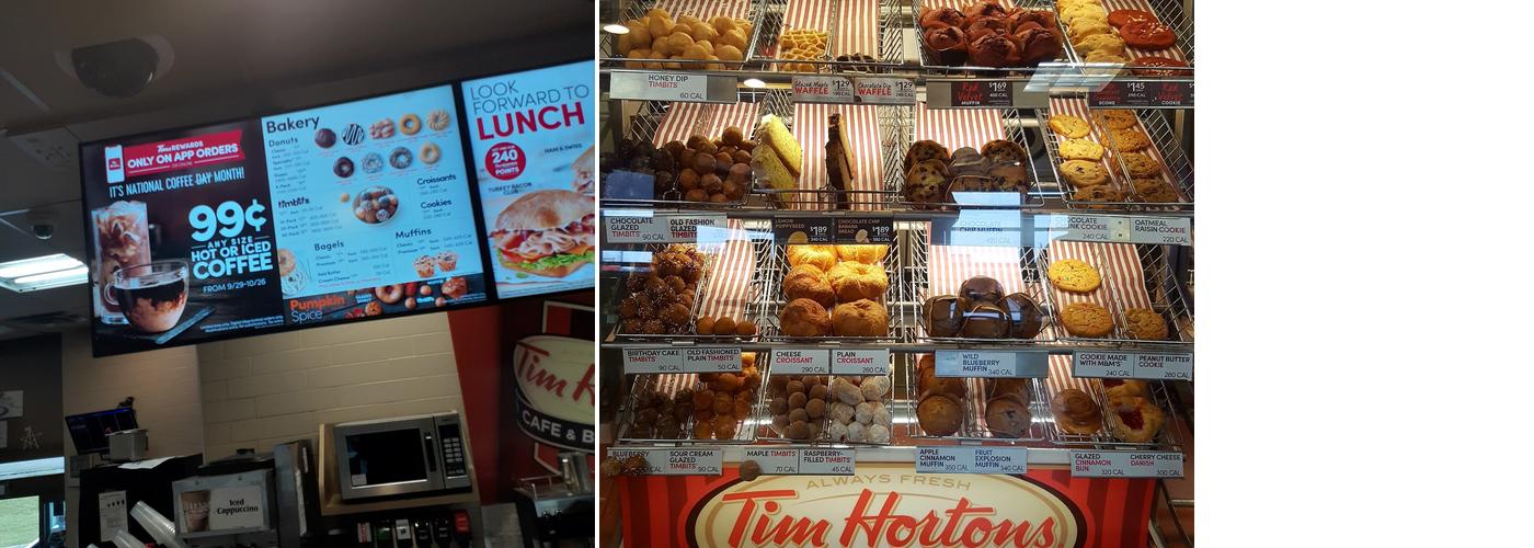 Tim Hortons Menu