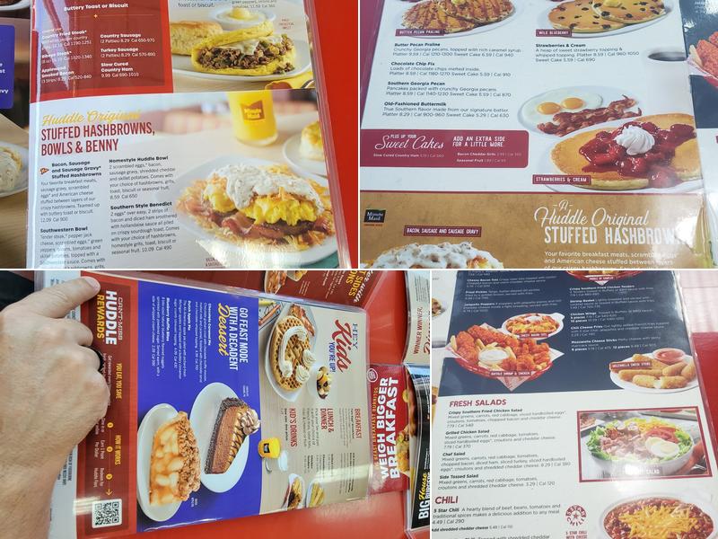 Huddle House Menu