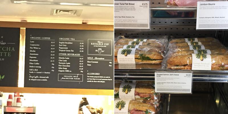 Pret A Manger Menu