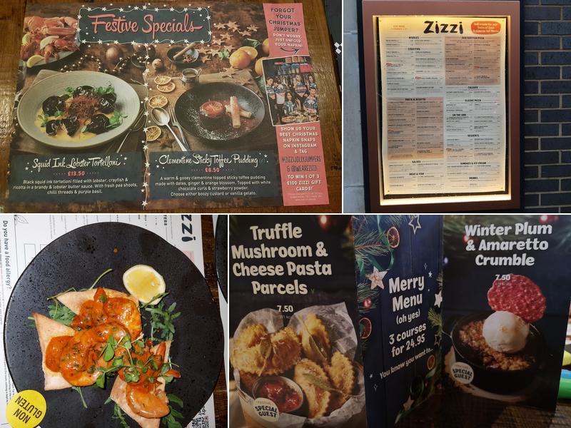 Zizzi Menu