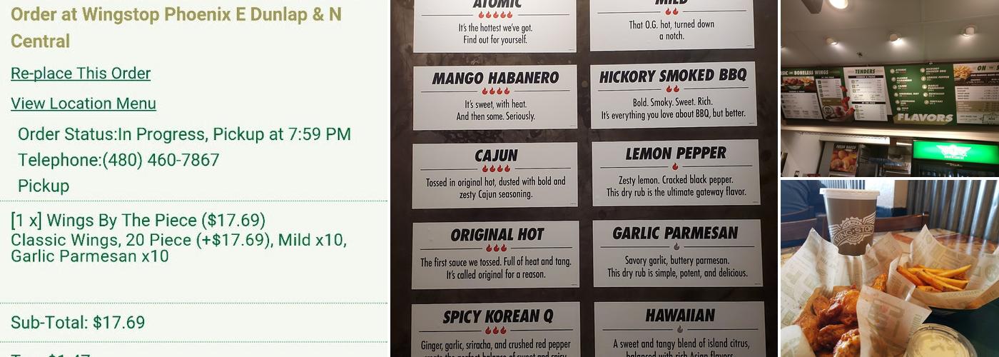 Wingstop Menu