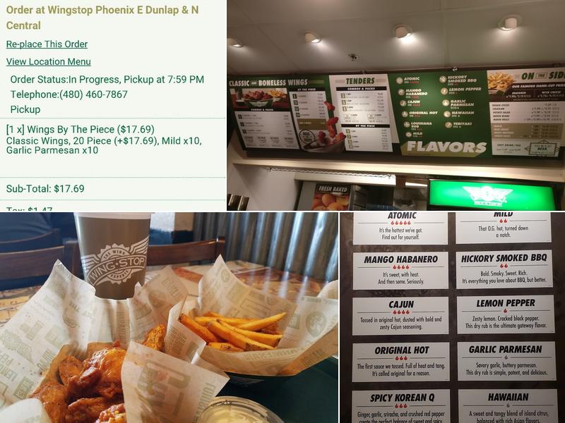 Wingstop Menu