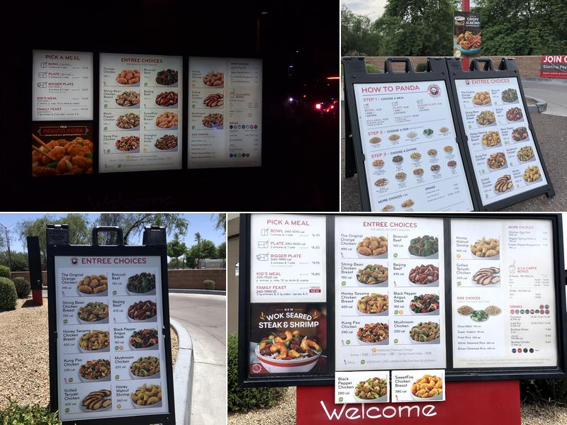 Panda Express Menu