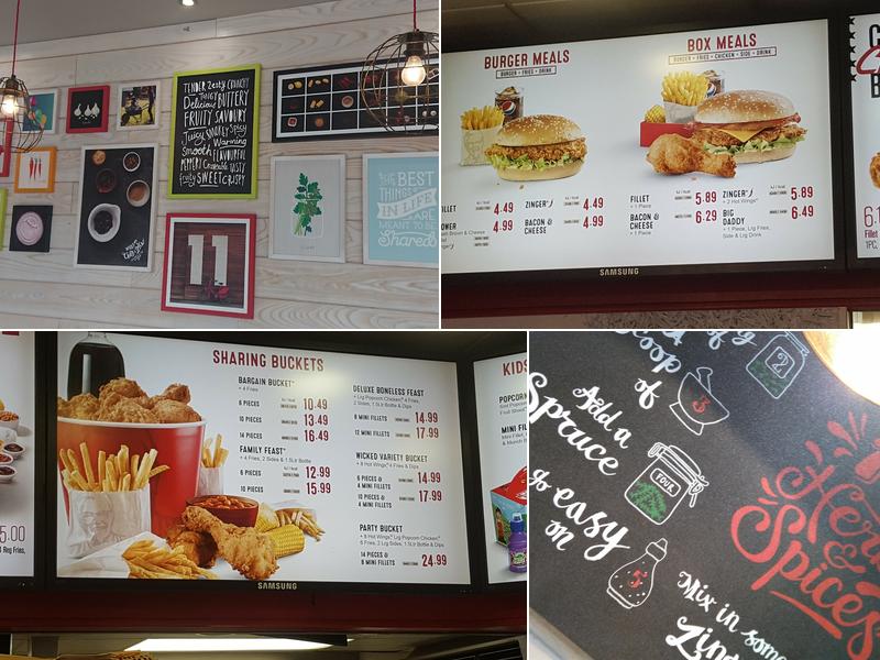 KFC Menu