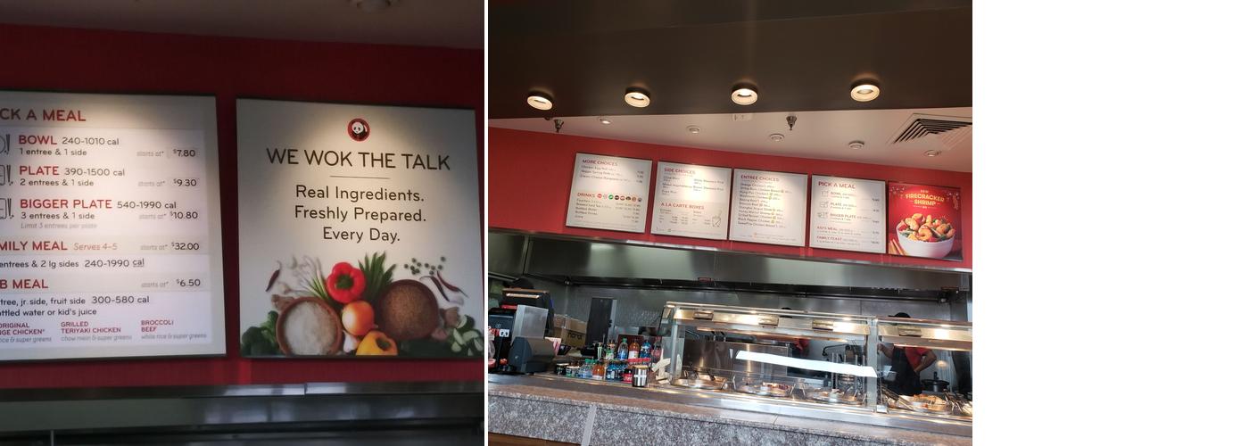 Panda Express Menu