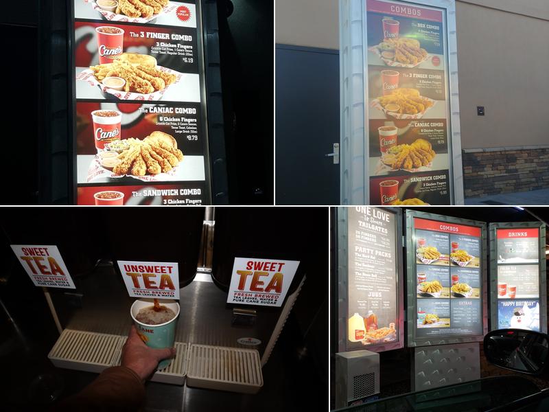 Raising Cane's Chicken Fingers Menu